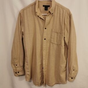 Men's Consensus Sportswear 100% Cotton Shirt Tan - Sz M Open To Offers